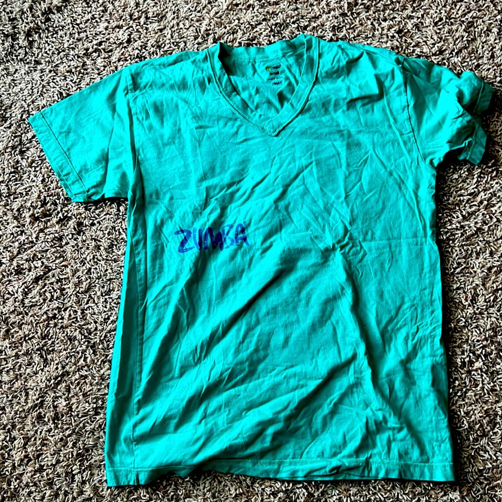 Zumba v neck tshirt - small